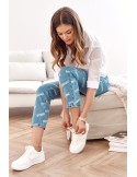 Pantaloni blugi cu inscriptii Boyfriend 1125 - Magazin online - Boutique